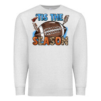 Oatmeal Heather Tis the season lightning bolt Premium Sweatshirt - HowdyJamesFarm