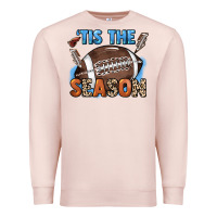 Pale Pink Tis the season lightning bolt Premium Sweatshirt - HowdyJamesFarm