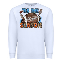 White Tis the season lightning bolt Premium Sweatshirt - HowdyJamesFarm