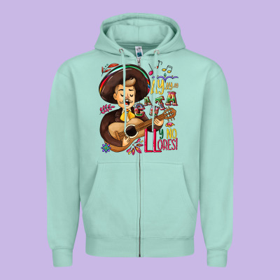 Ay, Ay, Ay Canta Y No Llores! Zipper Hoodie Designed By Nancycooperartshop