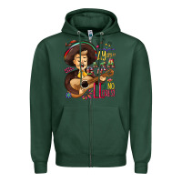 Sports Green Ay, ay, ay canta y no llores! Zipper Hoodie - NancyCooperArtShop