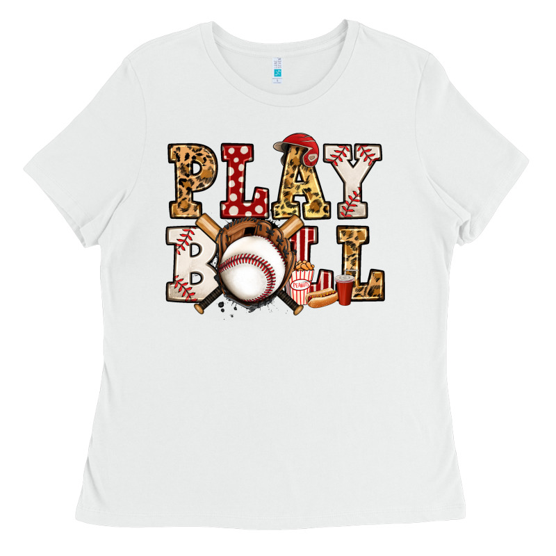 Baseball Play Ball Ladies Tee by Jasminsmagicworld | Teevron