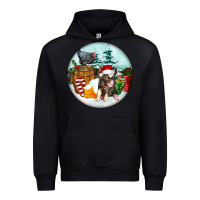 Foreset Green Christmas Pig With Chicken Urban Hoodie - FaDigitalArtStudio