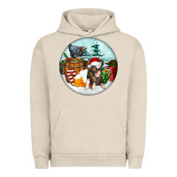 Pigment French Oak Christmas Pig With Chicken Urban Hoodie - FaDigitalArtStudio