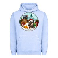 Pigment Grape Ice Christmas Pig With Chicken Urban Hoodie - FaDigitalArtStudio