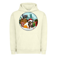 Pigment Pistachio Christmas Pig With Chicken Urban Hoodie - FaDigitalArtStudio