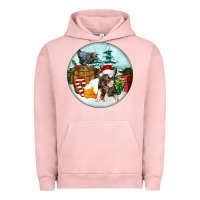 Pigment Salmon Christmas Pig With Chicken Urban Hoodie - FaDigitalArtStudio