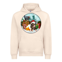 Sandshell Christmas Pig With Chicken Urban Hoodie - FaDigitalArtStudio