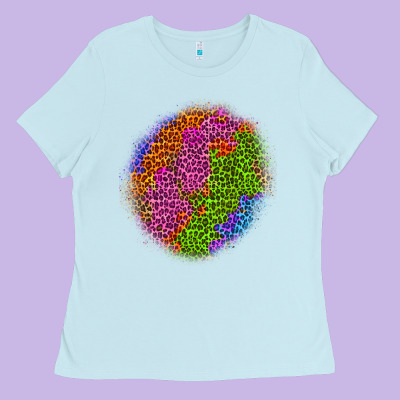 Halloween Leopard Patch 5 Ladies Tee Designed By Bundleandbundleshop