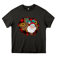 Asphalt texas santa wood slice ornament Heavy Core Tee - JahusDesignShop