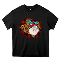 Black texas santa wood slice ornament Heavy Core Tee - JahusDesignShop