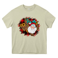 Mossy texas santa wood slice ornament Heavy Core Tee - JahusDesignShop