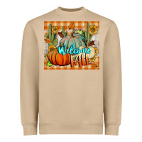 Welcome Fall Tumbler Heavyweight Sweatshirt | Teevron