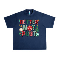 Navy better not pout Urban Heavy Tee - MaliasSmallBusiness