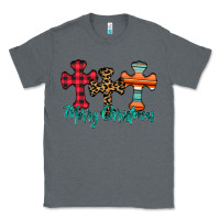 Charcoal Heather merry Christmas cross Classic Tee - CowhideDigitalArt