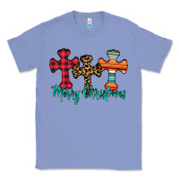 Colony Blue merry Christmas cross Classic Tee - CowhideDigitalArt