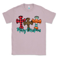 Lilac merry Christmas cross Classic Tee - CowhideDigitalArt
