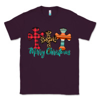 Plum merry Christmas cross Classic Tee - CowhideDigitalArt