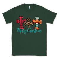 Sports Green merry Christmas cross Classic Tee - CowhideDigitalArt