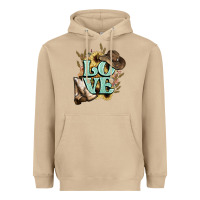 Mushroom Love boots hat western Cowboy Heavyweight Hoodie - HowdyJamesFarm