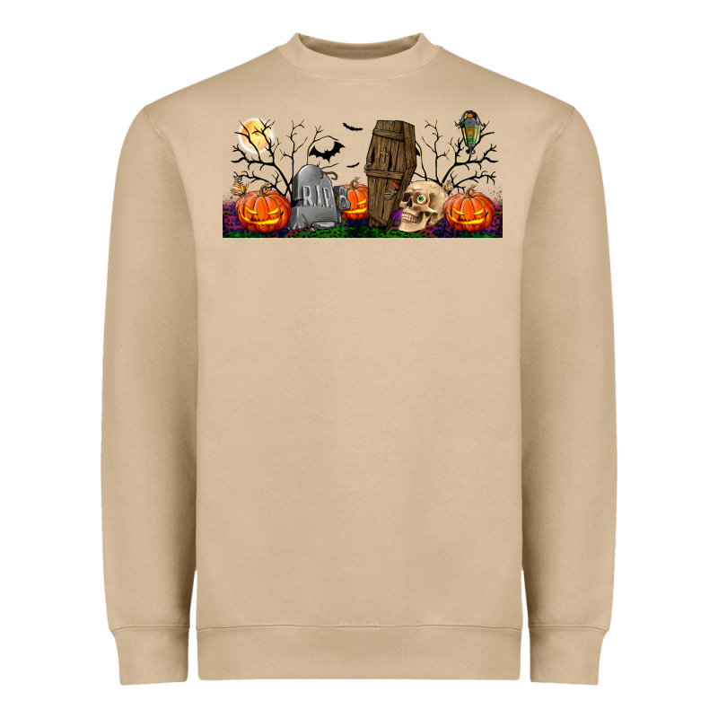 Headstone And Coffin Lebbey Glass Heavyweight Sweatshirt by BundleAndBundleShop | Teevron