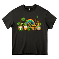 Asphalt st patricks gnomes with rainbow Heavy Core Tee - AdoDesignShop