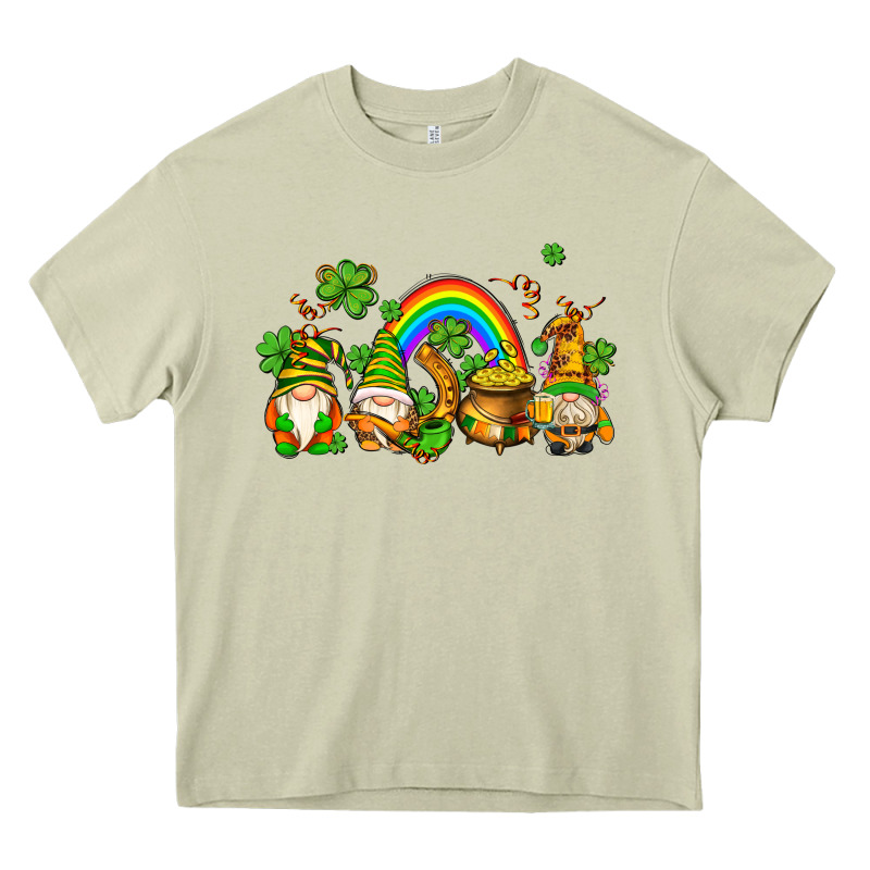 St Patricks Gnomes With Rainbow Heavy Core Tee by AdoDesignShop | Teevron