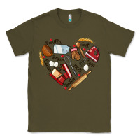 Army Green bake tools hearts Classic Tee - NancyCooperArtShop