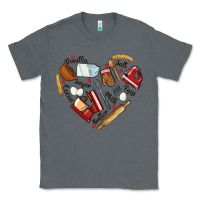 Charcoal Heather bake tools hearts Classic Tee - NancyCooperArtShop