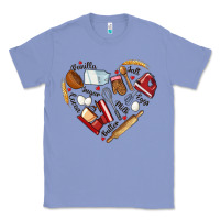 Colony Blue bake tools hearts Classic Tee - NancyCooperArtShop