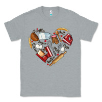 Heather Grey bake tools hearts Classic Tee - NancyCooperArtShop