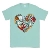 Seafoam bake tools hearts Classic Tee - NancyCooperArtShop