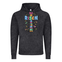 Vintage Black he is risen cross Vintage Hoodie - MaliasSmallBusiness