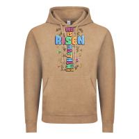 Vintage Coffee he is risen cross Vintage Hoodie - MaliasSmallBusiness