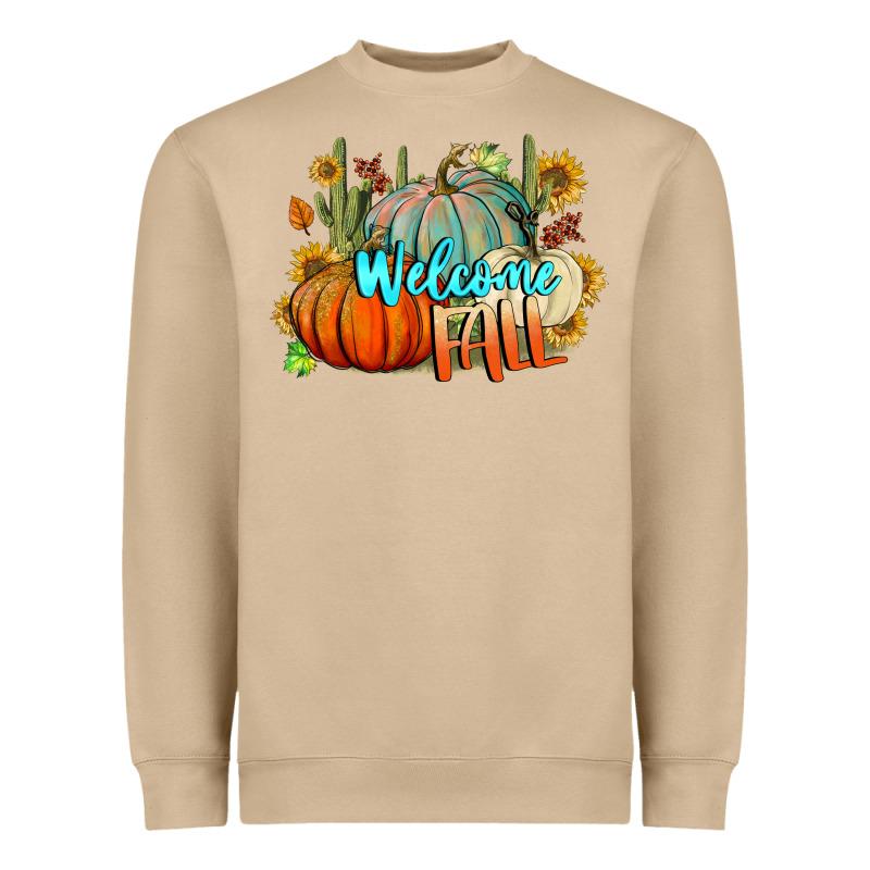 Welcome Fall Pumpkins Heavyweight Sweatshirt by BundleAndBundleShop | Teevron