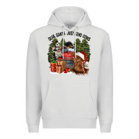 Dove Grey dear santa just send cows Premium Hoodie - CowGirlArtShop