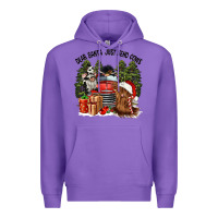 Purple dear santa just send cows Premium Hoodie - CowGirlArtShop