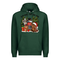 Sports Green dear santa just send cows Premium Hoodie - CowGirlArtShop