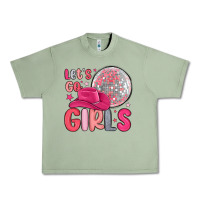 Oil Green let s go girls Urban Heavy Tee - MaliasSmallBusiness