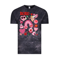 Cloud Black cute valentines day Vintage Tee - MaliasSmallBusiness