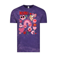 Cloud Purple cute valentines day Vintage Tee - MaliasSmallBusiness