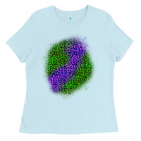 Baby Blue halloween leopard patch 3 Ladies Tee - BundleAndBundleShop