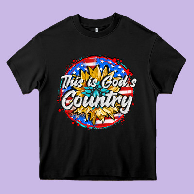 This Is God's Country Heavy Core Tee Designed By Adodesignshop