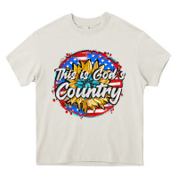 Cream this is god's country Heavy Core Tee - AdoDesignShop