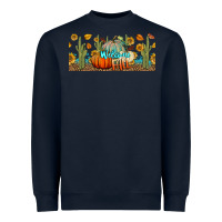 Navy welcome fall Heavyweight Sweatshirt - BundleAndBundleShop