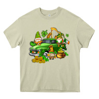 Mossy st patricks gnomes  with farm truck Heavy Core Tee - AdoDesignShop