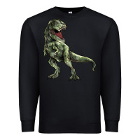 Black T-rex Premium Sweatshirt - HowdyJamesFarm