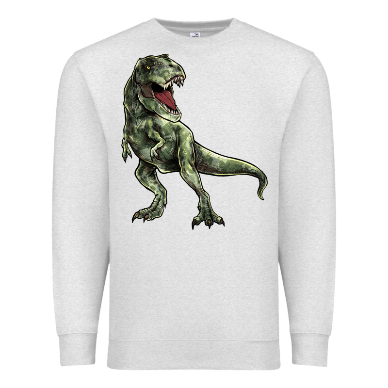 T-rex Premium Sweatshirt by HowdyJamesFarm | Teevron