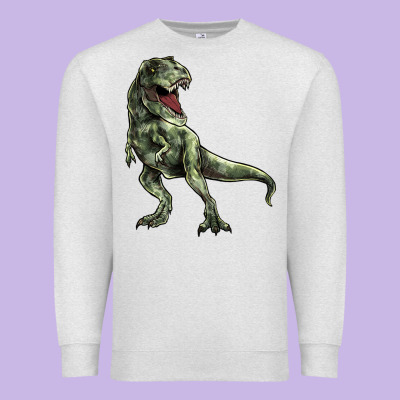 T-rex Premium Sweatshirt Designed By Howdyjamesfarm