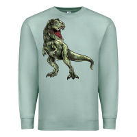 Seafoam T-rex Premium Sweatshirt - HowdyJamesFarm